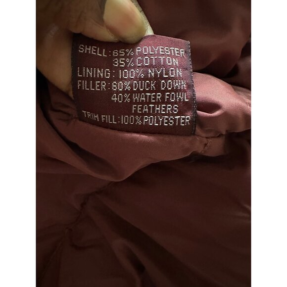 Vintage Jordache Puffer Down Jacket Duck & Fowl Feathers Embroidered Birds  XS - Picture 4 of 13